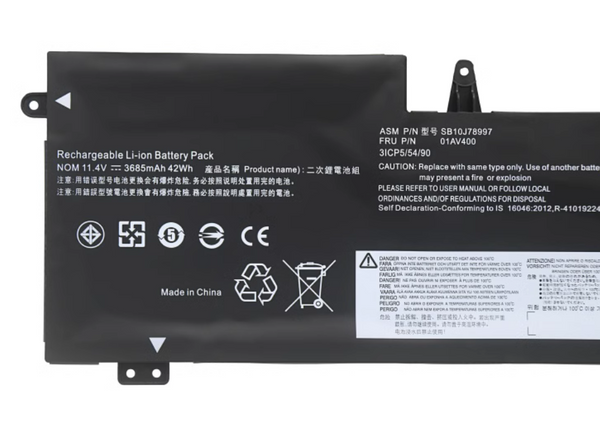 Lenovo 01AV400 01AV401 01AV402 01AV435 01AV437 42Wh Replacement Battery