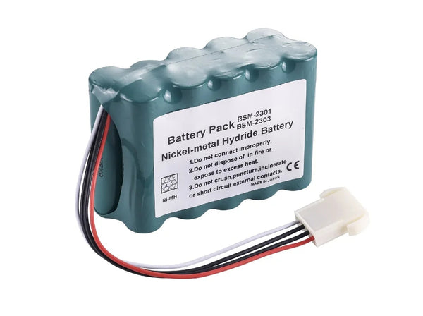 BSM-2301 BSM-2303 Nickel-metal Hydride Battery for Nihon Kohden 10HR-4/3FAUC-NK 3800mAh