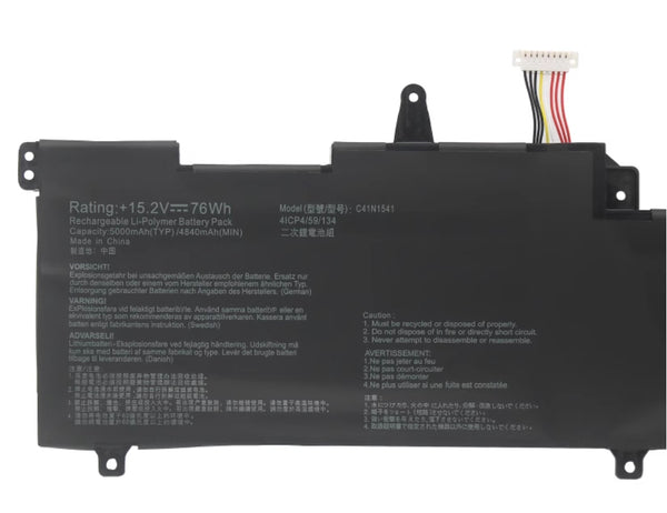 C41N1541 Replacement Battery for Asus ROG STRIX GL702VS-DS74 702ZC-R7DX5PB1